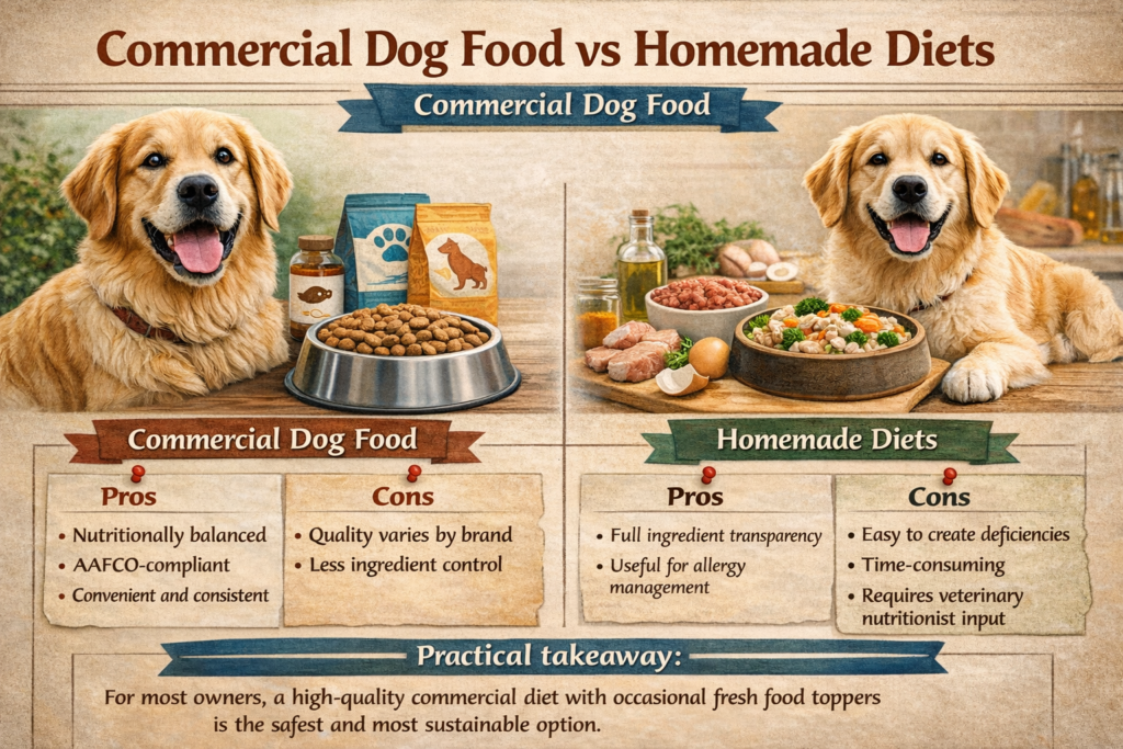 Commercial Dog Food vs Homemade Diets
