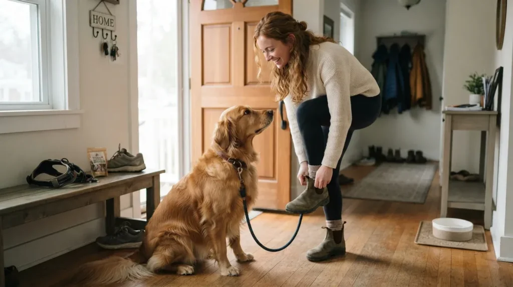 A simple first-time Golden Retriever routine